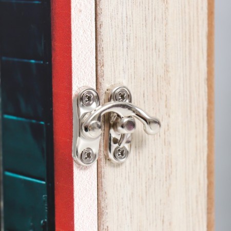 Keywood wood 6 hooks "Window with shutters" 25x20x6.5 cm-2