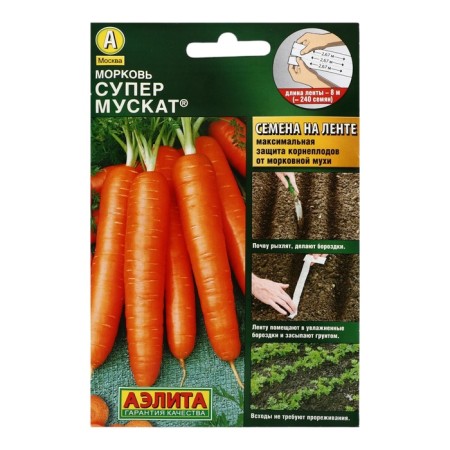 Carrots "Super Muscat", tape, 8 m