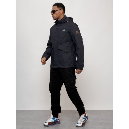 Sports male jacket, size 52, dark blue color-10
