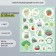 Decor for creativity cardboard "Chips and buttons. Green" 24 pcs 13x16.5 cm