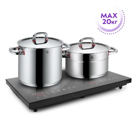 Induction tile KitFort KT-105, 2000/2000 W, 2 burners, 7 programs, sensor, black-3