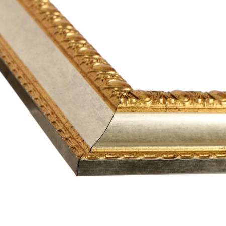 Frame for paintings (mirrors) 50 x 50 x 4.5 cm, plastic, calotta, gold-2