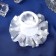 Hair elastic band Bant "Schoolgirl" Tape Pearl, D-7 cm, blue-white