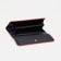 Women's wallet on the button, red color