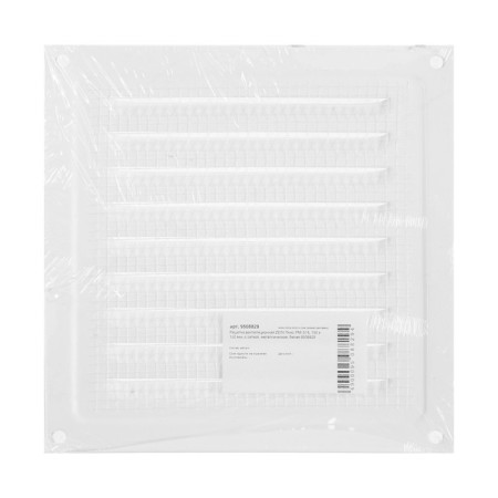 Ventilation grate Zein luxury RM1515, 150 x 150 mm, with a grid, metal, white-2