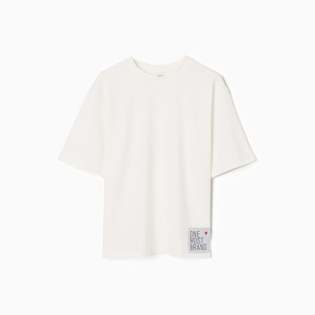 Women's T -shirt Oversize minku: One Most Brand Ecrew color, size 44-9
