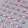 Sticker Plastic Rhinestones "crescent and stars" mix 10x23 cm