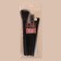 A set of makeup brushes, 5 items, PVC chech, black color