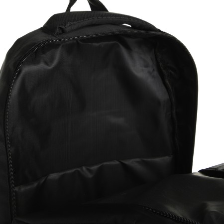 Youth backpack from textiles on lightning, 4 pockets, black/blue color-5