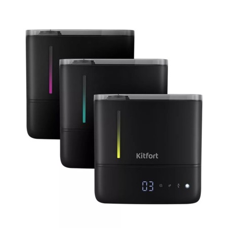 Air humidifier KitFort KT-2884, Ultrasound, 22 W, 4 l, up to 30 m2, black-2