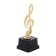 The reward figure "note", the plastic stand is black, 16.5 x 7.5 x 6 cm.