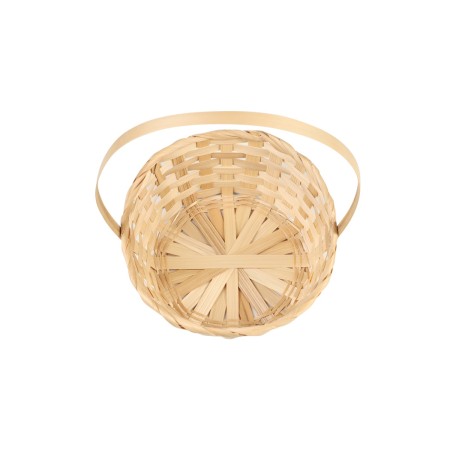 Wicker basket 20 x 20 x 9 cm, handle h = 25 cm, red-5