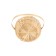 Wicker basket 20 x 20 x 9 cm, handle h = 25 cm, red