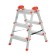 Perilla ladder 122403, galvanized, bilateral, 3 steps, 610 mm