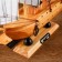 The ship souvenir medium "Ginder", board is light wood, white sails, 30x7x30 cm