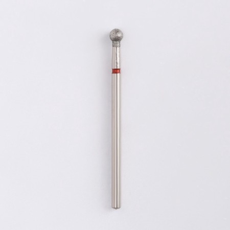 Diamond milling cutter for the "ball" manicure, fine granularity, 3.5 mm, in a plastic case-1
