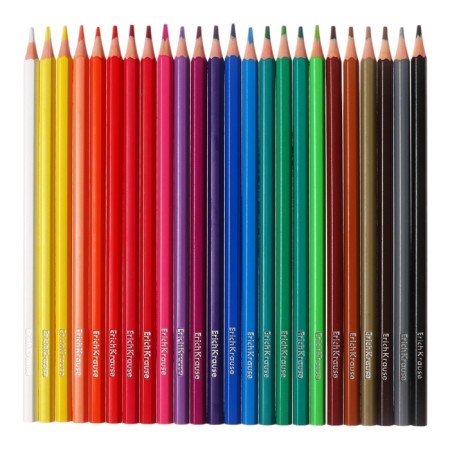 Pencils 24 colors Erichkrause hexagonal plastic with euro suspension-6