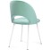 Chair on the metal frame Irre Metal/velor, white/green 50x55x82 cm