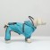 Dog ovens, demi -season with a visor, size S (DS 28, OG 41, Osh 31 cm), Blue