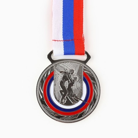 Medal thematic 192 "Dancing", silver, d = 5 cm-1