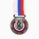 Medal thematic 192 "Dancing", silver, d = 5 cm