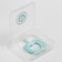Baby toothbrush with soft bristles, nylon, with a limiter, turquoise color