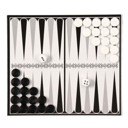 Board game 3 in 1 "must think": checkers, chess, backgammon, field 21 x 19 cm-2