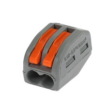The construction and installation terminal of Luazon Lighting SK-328, 32A, 0.08-2.5 mm2, 2 opening, with a lever