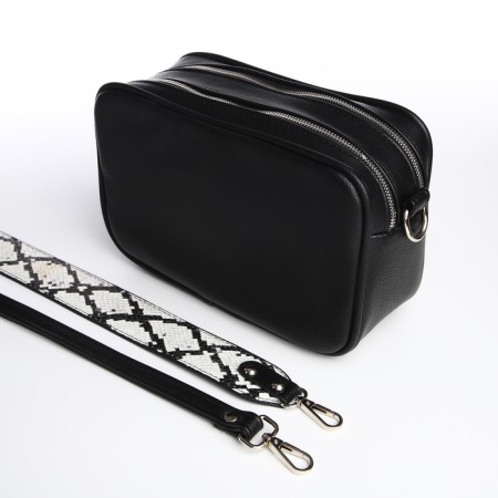 Female Cross-Bodi Bag Textura, Small Size, Black Color-6