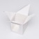 Folding box with a window, white, 18 x 18 x 23 cm