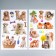 Plastic sticker 2D "Cats and Dog" MIX 54x35.5 cm