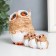 Souvenir Polystone "Oblushka with owls" 7.7x13x6.5 cm