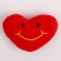 Smile soft magnet in the form of a heart, 6 cm, red color