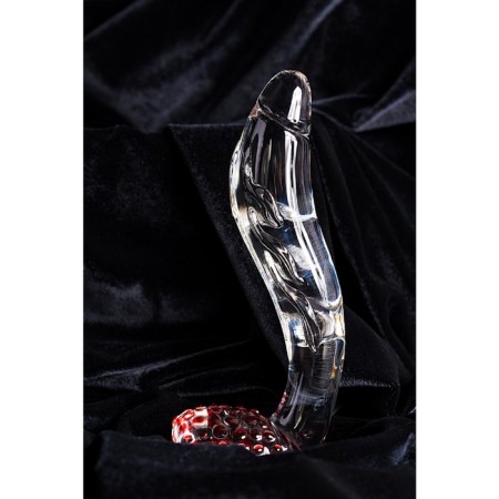Unrealistic phallimitator Sexus Glass, glass, transparent, 17.5 cm-3