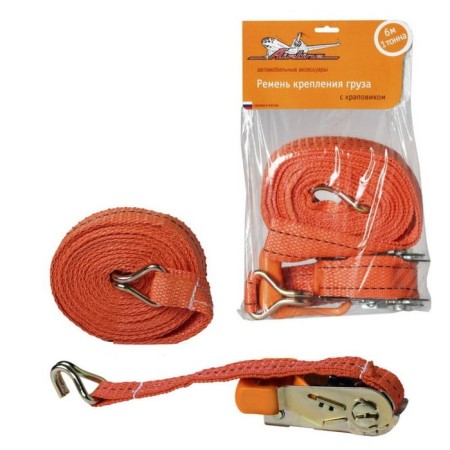Cargo fastening belt with a ratchet 6 m, 1 t Airline as-T-04