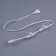 Power cord for vessels 3 outputs, white thread