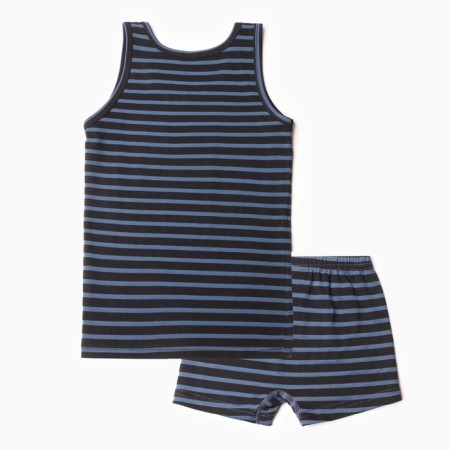A set for a boy (T-shirt, panties), dark blue color, height 110-116 cm-2