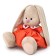 Soft toy "Bunny mi in a coral dress is small", 18 cm