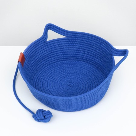 Ecologize animal sunbed (chlobum), 35 x 35 x 12 cm, weight up to 5 kg, blue-3