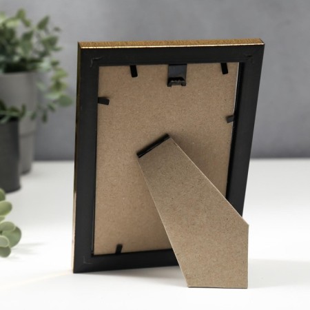Photo frame plastic 10x15 cm gold (996)-2