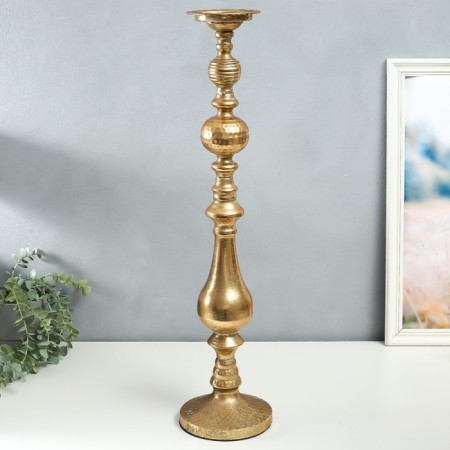Summary metal per 1 candle "Christopher" aged bronze 15x15x66 cm-1