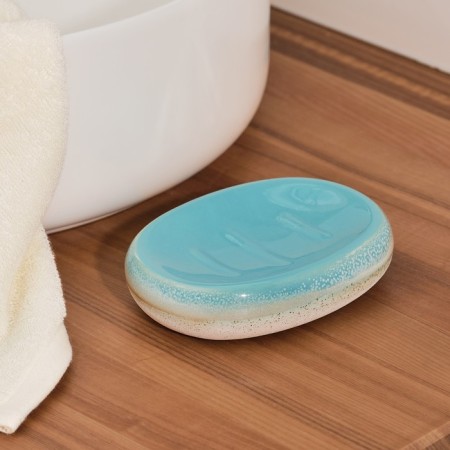 Soap dish, 10.5x13.5x3.5 cm, blue color