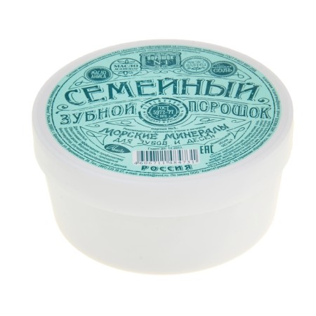 Tooth powder "Family" with marine minerals, 70 g