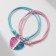 Bracelets "Demetrons" best friends, pink-blue color, 7 cm