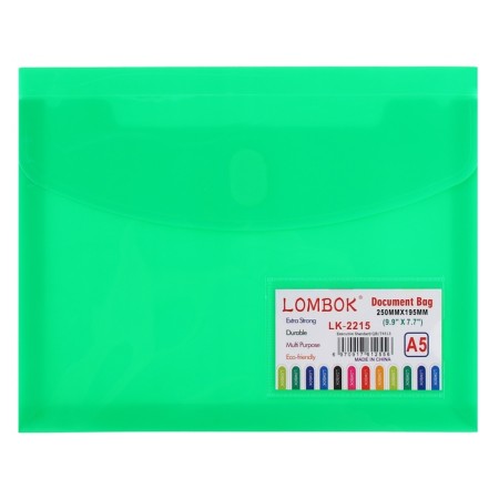 Folder-convert on Velcro A5, 180 MKR, with extension, pocket for business cards, mix-3
