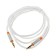 Audio Defender Jack01-03, Jack 3.5 mm (M) -Jack 3.5 mm (M), 1.2 m, white