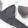 Female set (top, panties) dark gray color, size 46-48