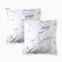 Set of pillowcases "Ethel" Marble 70*70+3 cm, 100% cotton, percal (300 threads)