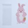 Package for sweets, confectionery packaging, "bunny", 11 x 6 cm