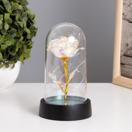 Nightlight "Flower" LED 3XAG10 white 8.5x8.5x15.5 cm